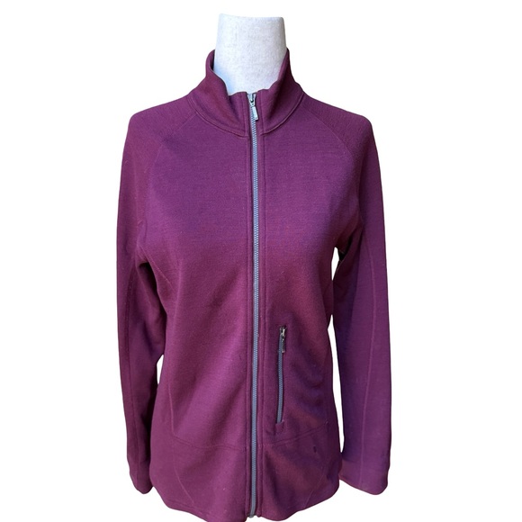 Ibex 100% Merino Wool Full Zip Sweater Size Medium - Picture 1 of 10